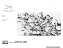 Tablet Screenshot of bodyornaments.com